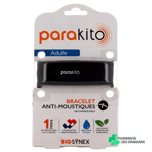 Parakito Bracelet Anti Moustique Rechargeable Adulte