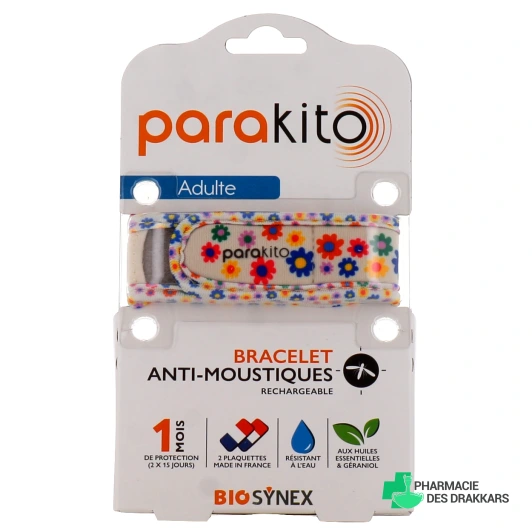 Parakito Bracelet Anti Moustique Rechargeable Adulte
