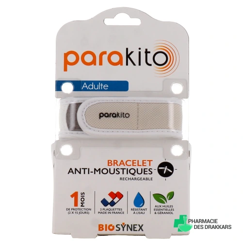 Parakito Bracelet Anti Moustique Rechargeable Adulte