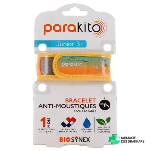 Parakito Bracelet Anti Moustique Rechargeable Enfant