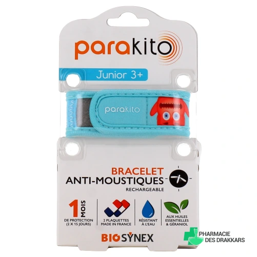 Parakito Bracelet Anti Moustique Rechargeable Enfant