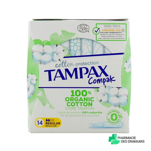 Tampax Compak Cotton Tampons Périodiques