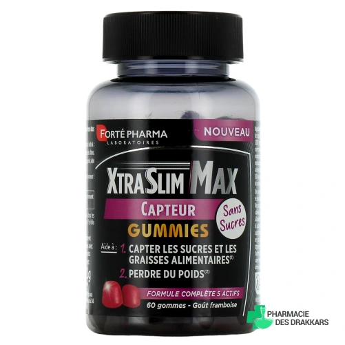 XtraSlim Max Capteur Gummies sans sucres