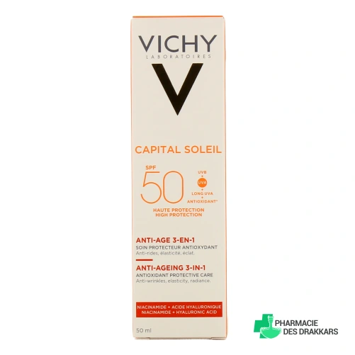 Vichy Capital Soleil Soin Antioxydant Anti-Âge SPF50