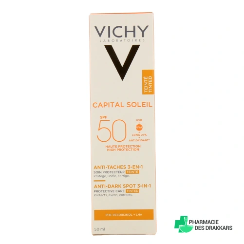 Vichy Capital Soleil Anti-Taches 3-en-1 Soin Quotidien Teinté SPF50+