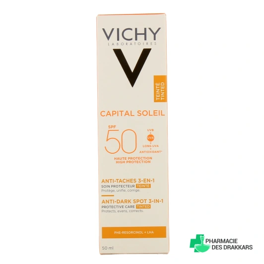 Vichy Capital Soleil Anti-Taches 3-en-1 Soin Quotidien Teinté SPF50+