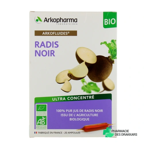 Arkofluides Radis Noir BIO ampoules