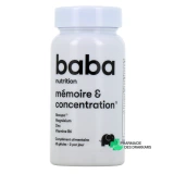 BABA Nutrition Mémoire & Concentration - Vue 360°