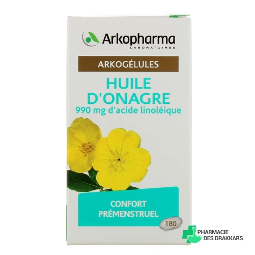 Arkogélules Huile d'onagre capsules - Vue 360°