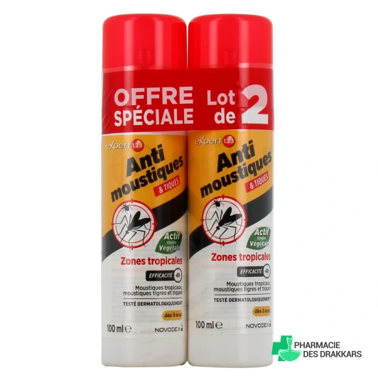 Expert 123 Anti-Moustiques et Tiques Spray
