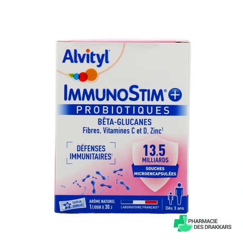Alvityl ImmunoStim+ Probiotiques - Vue 360°
