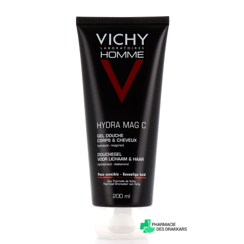 Vichy Homme Hydra Mag C Gel douche Corps et cheveux