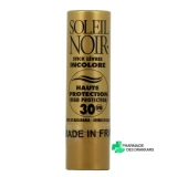 Soleil Noir Stick Lèvres Incolore SPF30 - Vue 360°