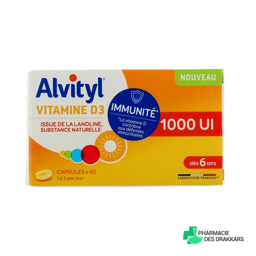 Alvityl Vitamine D3 Immunité