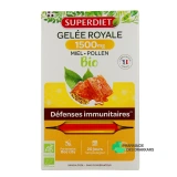 Super Diet Gelée Royale 1500 mg Miel Pollen Bio - Vue 360°