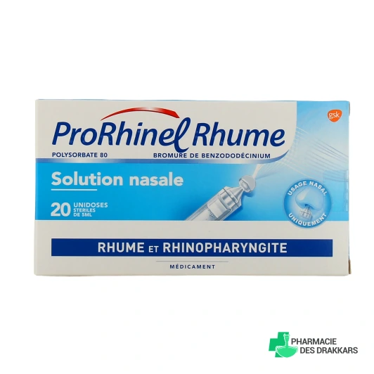 Prorhinel Rhume boite de 20x5 ml récipients unidoses