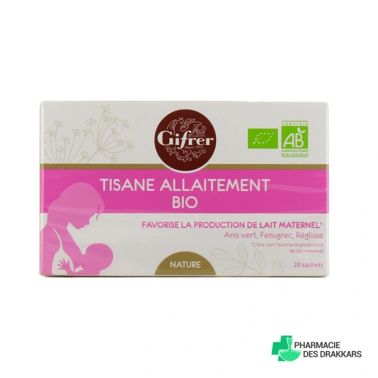 Gifrer Tisane Allaitement Bio 20 sachets