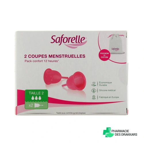 Saforelle Cup Protect Coupe Menstruelle x2 - Vue 360°