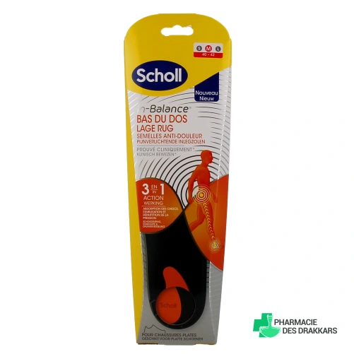 Scholl Semelles Anti-Douleur Bas du Dos