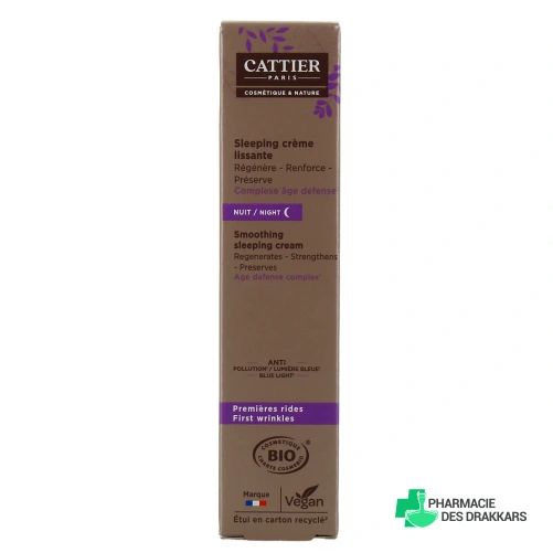 Cattier Sleeping Crème Lissante Bio