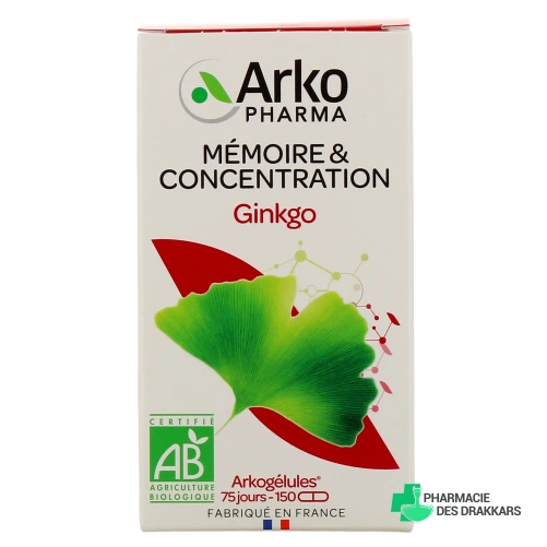 Arkogélules Ginkgo Bio