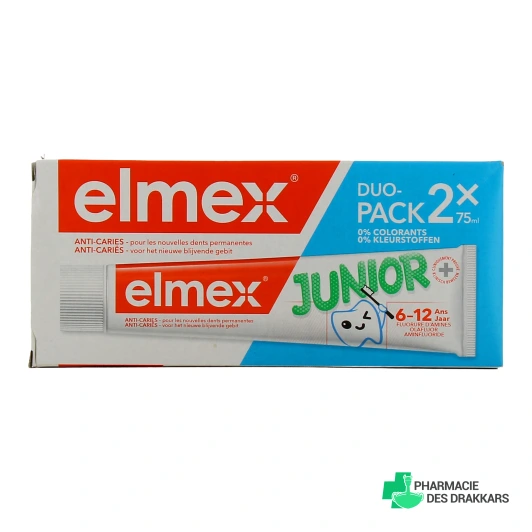 Elmex Dentifrice Junior 6-12 ans