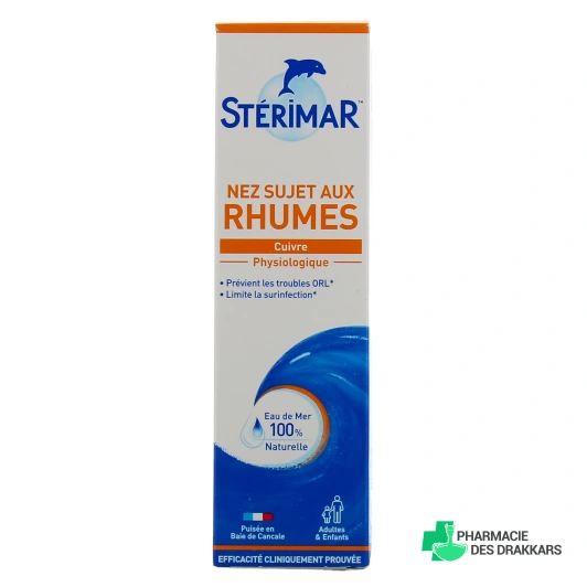 Stérimar Cuivre Nez Sujet Aux Rhumes