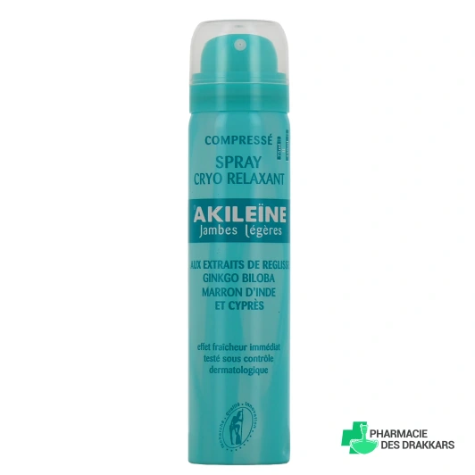 Akileïne Spray Cryorelaxant Jambes Légères