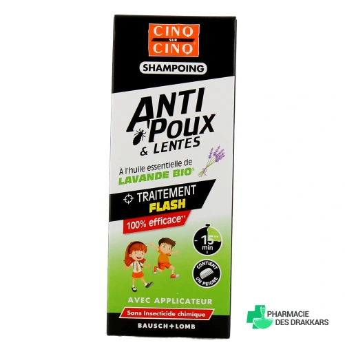 Cinq sur Cinq Shampooing Lavande Anti-Poux et Lentes
