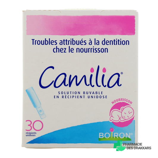 Camilia troubles de la dentition nourrisson Boiron