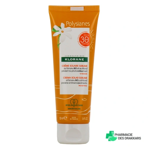 Klorane Polysianes Crème Solaire Sublime Visage