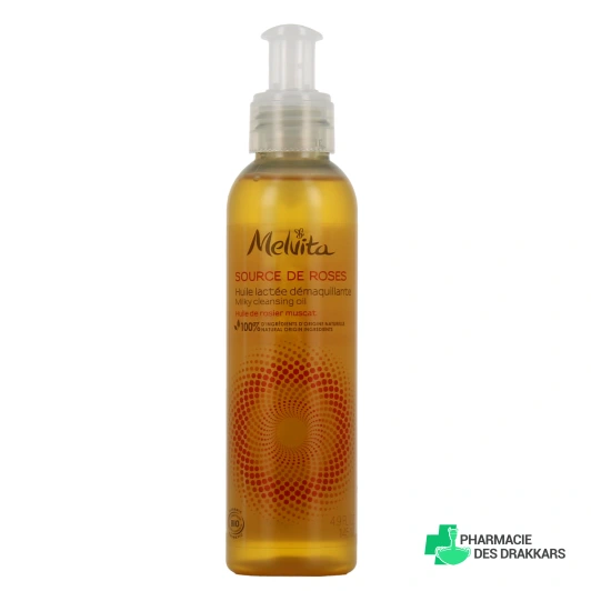 Melvita Source de Roses Huile Lactée Démaquillante