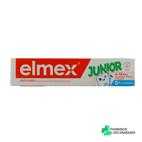 Elmex Dentifrice Junior 6-12 ans