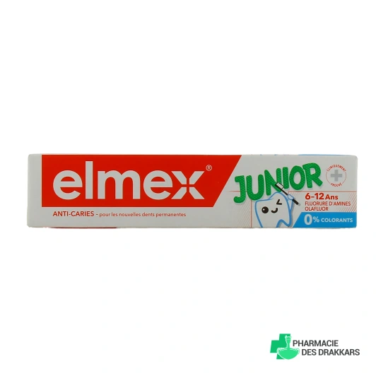 Elmex Dentifrice Junior 6-12 ans