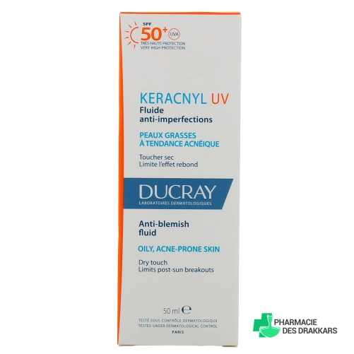 Ducray Keracnyl UV Fluide anti-imperfections SPF50+