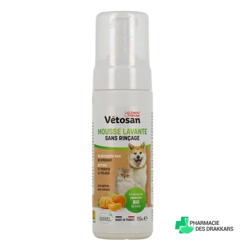 Clément Thékan Vétosan Mousse Lavante sans Rinçage