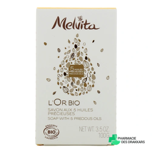 Melvita L'Or Bio Savon aux 5 huiles précieuses