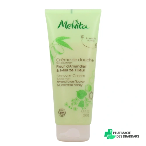 Melvita Fleurs d'amandier et miel de tilleul Crème de douche