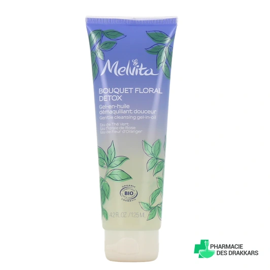 Melvita Bouquet Floral Détox Gel-en-Huile Démaquillant