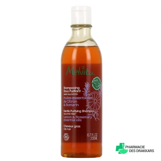 Melvita Shampooing Doux Purifiant Cheveux Gras