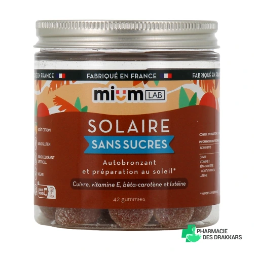 Mium Lab Solaire Gummies sans sucres