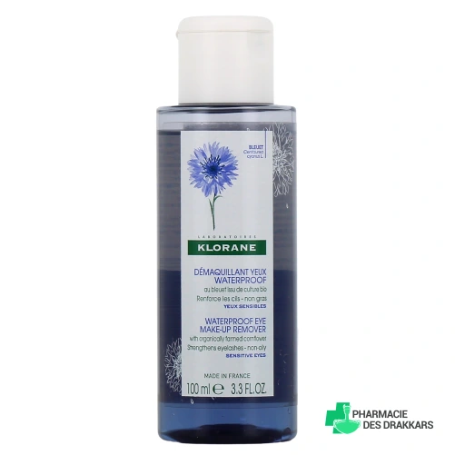 Klorane Démaquillant Yeux Waterproof au Bleuet