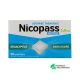 Nicopass 1,5mg pastilles - Vue 360°