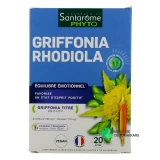 Santarome Bio Griffonia Rhodiola ampoules - Vue 360°