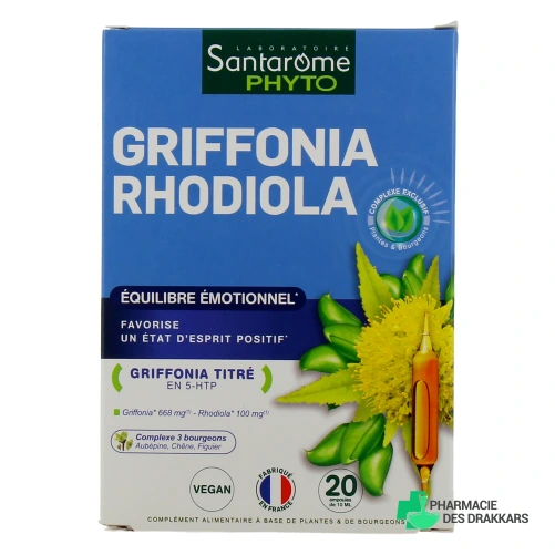 Santarome Bio Griffonia Rhodiola ampoules