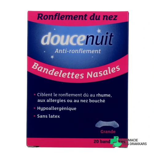 Douce Nuit Bandelettes Nasales Anti-Ronflement