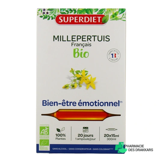 Super Diet Millepertuis Bio 20 ampoules