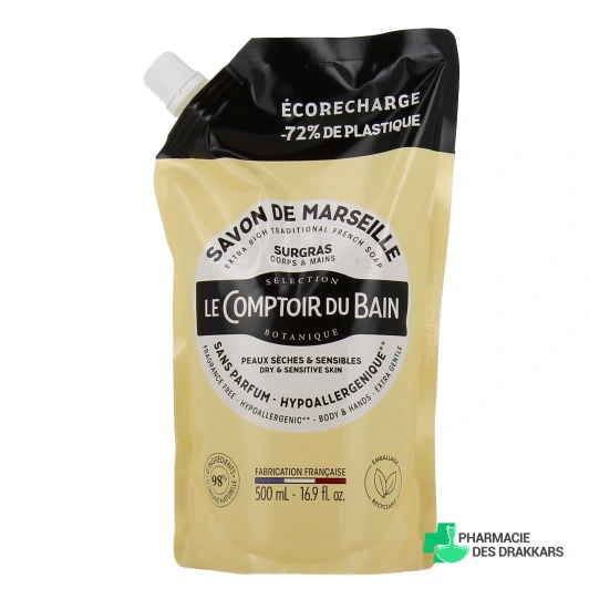 Le comptoir du Bain Eco Recharge Savon de Marseille Liquide