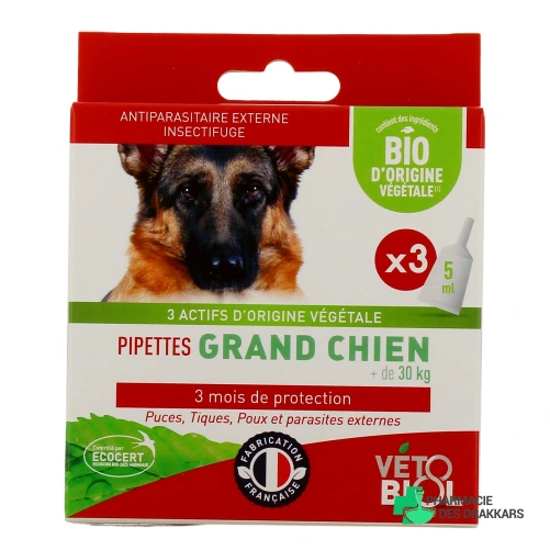 Biovetol Antiparasitaire Pipettes Chien