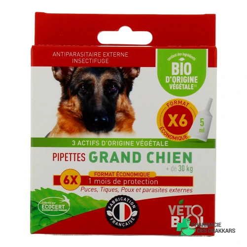 Biovetol Antiparasitaire Pipettes Chien